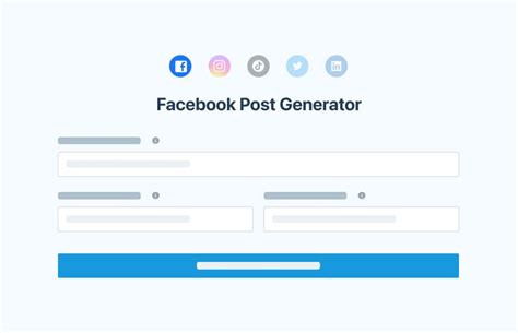 free Facebook post generator